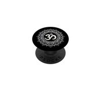 Symbole Ohm et Mandala Aum Om méditation hindoue PopSockets PopGrip Adhésif