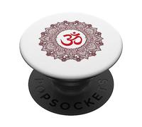 Symbole Om Aum Ohm Hindou Mandala Yoga Méditation Namaste PopSockets PopGrip Adhésif