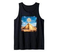 Symbole Pyramide Mystique œil désert Ancien mystère Graphique Débardeur