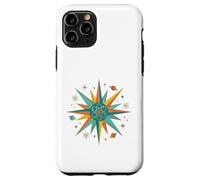 Symbole rétro Atomique Starburst Physique Science Coque pour iPhone 11 Pro