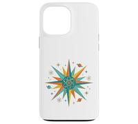 Symbole rétro Atomique Starburst Physique Science Coque pour iPhone 13 Pro Max
