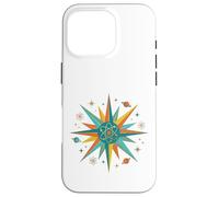 Symbole rétro Atomique Starburst Physique Science Coque pour iPhone 16 Pro