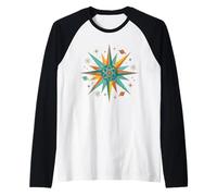 Symbole rétro Atomique Starburst Physique Science Manche Raglan