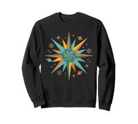 Symbole rétro Atomique Starburst Physique Science Sweatshirt