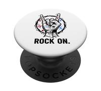 Symbole Rock on Hand pour Homme et Femme PopSockets PopGrip Adhésif