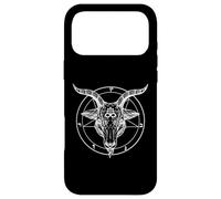 Symbole satanique du démon à Cornes Baphomet Coque pour iPhone 17 Pro Max