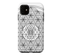 Symbole Sri Yantra/Sri Chakra, méditation, Yoga, Travail énergétique Coque pour iPhone 11