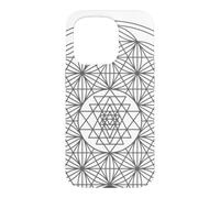 Symbole Sri Yantra/Sri Chakra, méditation, Yoga, Travail énergétique Coque pour iPhone 15 Pro