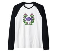 Symbole triple déesse du cycle de la lune chardon Manche Raglan