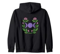 Symbole triple déesse du cycle de la lune chardon Sweat à Capuche