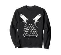 Symbole Valknut Odin Ravens Celtic Vikings Mythe Sweatshirt