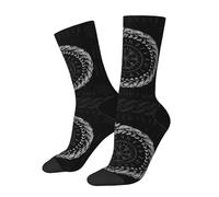 Symbole Viking De Dragon Avec Des Runes Unisexe Chaussette De Course Chaudes Chaussettes De Tennis Poids Léger Socquette De Marche Pour Intérieur Marche Extérieur