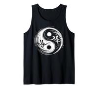 Symbole Yin et Yang cool Calligraphie Art Style Hommes Femmes Débardeur