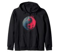 Symbole Yin Yang Coup de Pinceau Zen Balance Art Sweat à Capuche
