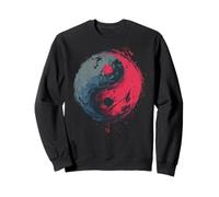 Symbole Yin Yang Coup de Pinceau Zen Balance Art Sweatshirt