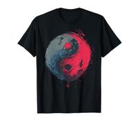 Symbole Yin Yang Coup de Pinceau Zen Balance Art T-Shirt
