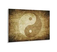 Symbole Yin Yang Peinture décorative Style Zen Puzzle 1000 Pièces pour Adultes, Puzzles Classiques Adolescent Enfant Puzzle Jeux De Réflexion Cadeaux Éducatifs Décoration D'Intérieur （38x26cm）