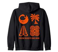 Symboles Adinkra de la Collection Africaine Ghana Art Tribal Sweat à Capuche