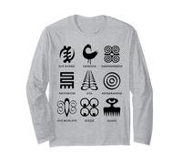Symboles Adinkra de la Collection Ghana Art Tribal Africain Manche Longue