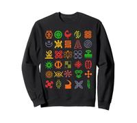 Symboles Adinkra de la Collection Ghana Art Tribal Africain Sweatshirt