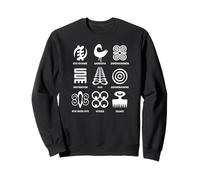 Symboles Adinkra de la Collection Ghana Art Tribal Africain Sweatshirt