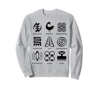 Symboles Adinkra de la Collection Ghana Art Tribal Africain Sweatshirt