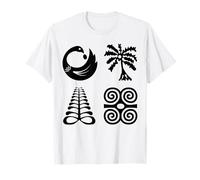 Symboles Adinkra de la Collection Ghana Art Tribal Africain T-Shirt
