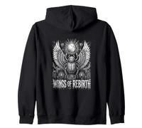 Symboles Ankh des Ailes de la Renaissance égyptienne scarabée Sweat à Capuche