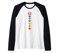 Symboles Chakra ornés Manche Raglan
