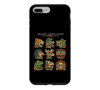 Symboles d'animaux mésoaméricains des glyphes de la Jungle Antique Coque pour iPhone 7 Plus/8 Plus