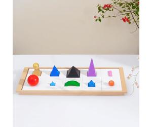 Symboles de grammaire fixes Montessori de qualité supérieure avec plateau de présentation en bois de hêtre - 10 symboles de langue pour les types de mots et l'analyse de phrase, matériel linguistique