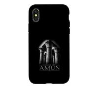 Symboles de la Colonne du Temple égyptien de la Maison d'Amon Coque pour iPhone X/XS