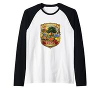 Symboles de l'État du Texas - Souvenir Manche Raglan