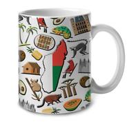 Symboles De Madagascar Tasses À Thé Mignonne Mug Élégantes Tasse À Café Pour Cappuccino L'École Cuisine Bureau 330Ml