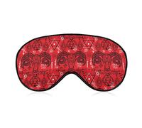 Symboles du diable et de la mort Masque pour les yeux de sommeil Couverture de sommeil douce Couverture de masque de sommeil avec les yeux bandés pour le voyage du sommeil