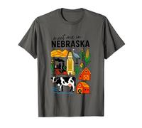 Symboles emblématiques du Paysage du Nebraska T-Shirt