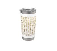 Symboles hiéroglyphes égyptiens culture pharaon de l'Égypte ancienne Gobelet isotherme en acier inoxydable double paroi