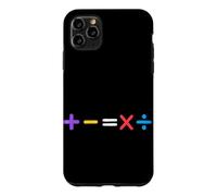 Symboles mathématiques Plus Moins algèbre calcul Nombre étudiant Coque pour iPhone 11 Pro Max
