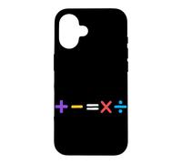 Symboles mathématiques Plus Moins algèbre calcul Nombre étudiant Coque pour iPhone 16