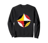 Symboles sacrés amérindiens de Roue de médecine indigène Sweatshirt