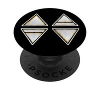 Symboles Terre Air Feu Eau Wicca Nature Paganisme Sorcières PopSockets PopGrip Adhésif