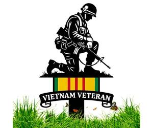 Symbolic Outdoor Decor: Designed as a Soldier Decor Piece, The Metal Gard