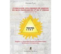 Symbolisme des Ordres de Sagesse du Rite Français du 1er au 4e Ordre - Grand Élu Écossais (2e Ordre) Olivier Tazé (Auteur), Laurent Perret (Préface), Philippe Michel (Coauteur), Pierre Mollier (Coaute