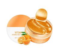 Symeas Patchs à la vitamine C sous les yeux Masque de traitement des yeux Hydratant rapide Gel pour les yeux au collagène Patchs hydrogel pour cernes, yeux gonflés, poches pour les yeux