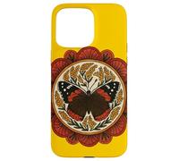 Symétrie Mandala Papillon Amiral Rouge inspirée de la Nature Coque pour iPhone 15 Pro Max