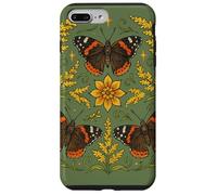 Symétrie Mandala Papillon Amiral Rouge inspirée de la Nature Coque pour iPhone 7 Plus/8 Plus