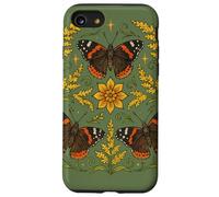 Symétrie Mandala Papillon Amiral Rouge inspirée de la Nature Coque pour iPhone SE (2020) / 7/8