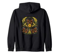 Symétrie Mandala Papillon Amiral Rouge inspirée de la Nature Sweat à Capuche