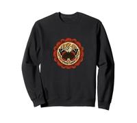 Symétrie Mandala Papillon Amiral Rouge inspirée de la Nature Sweatshirt