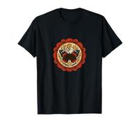 Symétrie Mandala Papillon Amiral Rouge inspirée de la Nature T-Shirt